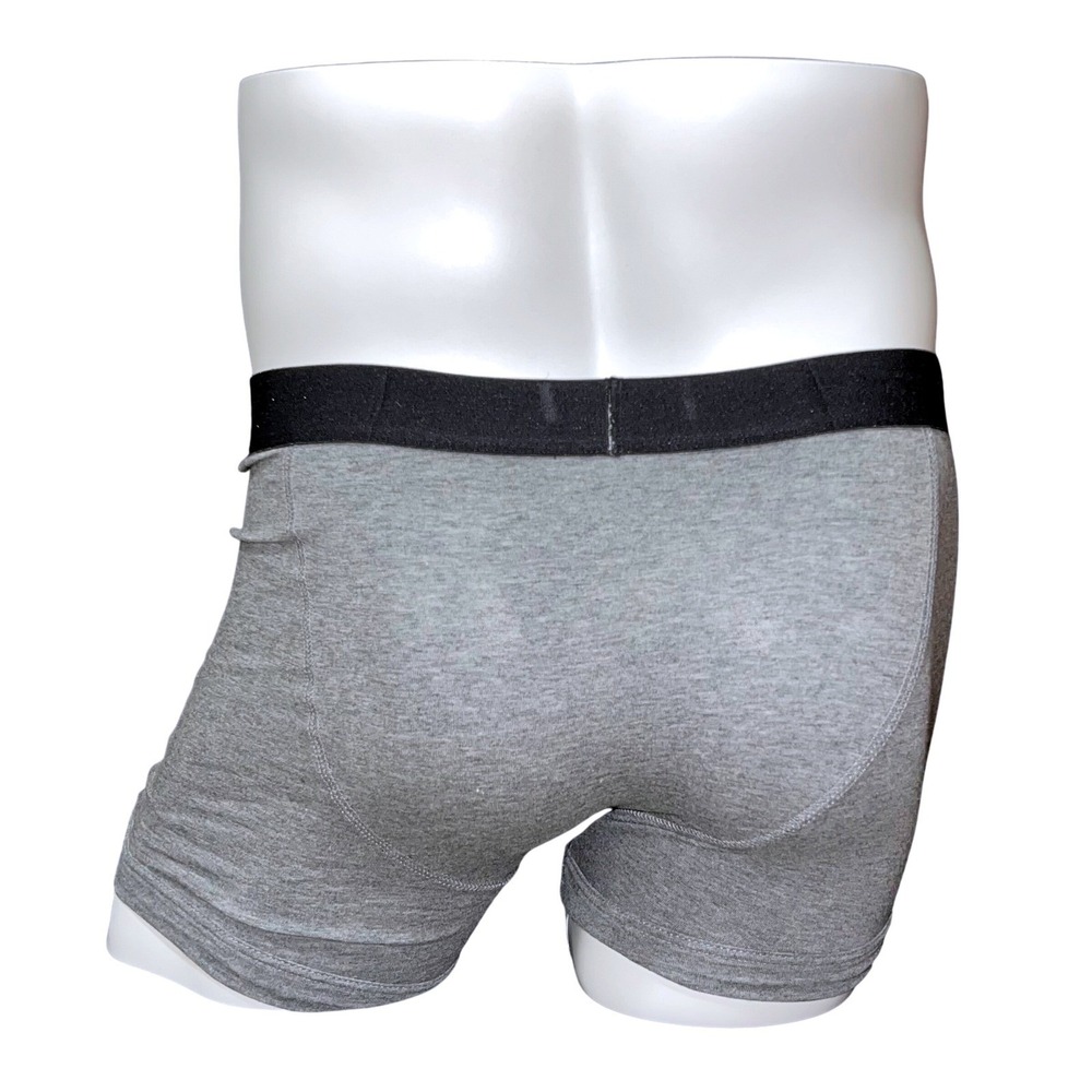 Contenders Mens Challenger Boxer Briefs Grey Black Stripe Ride Control Size S - Picture 4 of 10